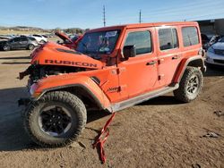 Salvage cars for sale at Colorado Springs, CO auction: 2018 Jeep Wrangler Unlimited Rubicon