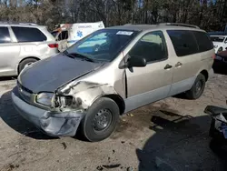 Salvage cars for sale at Austell, GA auction: 2000 Toyota Sienna LE