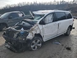 Salvage cars for sale from Copart Hurricane, WV: 2017 Toyota Sienna LE