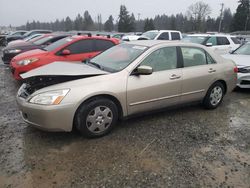 Vehiculos salvage en venta de Copart Graham, WA: 2005 Honda Accord LX