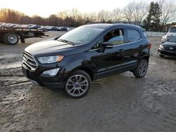 Salvage cars for sale at North Billerica, MA auction: 2018 Ford Ecosport Titanium