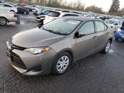 Salvage cars for sale at Portland, OR auction: 2017 Toyota Corolla LE ECO