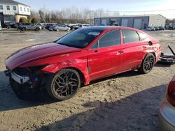 Salvage cars for sale at North Billerica, MA auction: 2022 Hyundai Sonata N Line