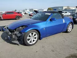 Salvage cars for sale at Bakersfield, CA auction: 2005 Nissan 350Z Roadster