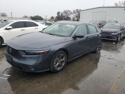 Salvage cars for sale at Sacramento, CA auction: 2024 Honda Accord Hybrid EXL