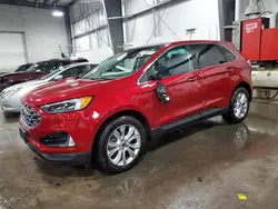 Salvage cars for sale at Ham Lake, MN auction: 2021 Ford Edge Titanium