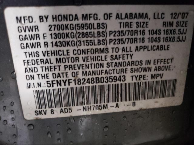 2008 Honda Pilot VP