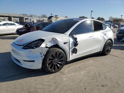 Salvage cars for sale at Sacramento, CA auction: 2021 Tesla Model Y