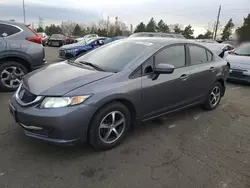 Salvage cars for sale at Denver, CO auction: 2015 Honda Civic SE