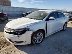 Salvage cars for sale at Kansas City, KS auction: 2016 Chrysler 200 Limited