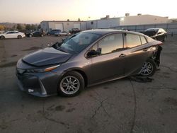 Salvage cars for sale from Copart Vallejo, CA: 2017 Toyota Prius Prime