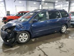 Salvage cars for sale from Copart Ham Lake, MN: 2005 Toyota Sienna XLE