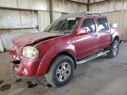 Nissan Frontier Crew cab xe salvage cars for sale: 2002 Nissan Frontier Crew Cab XE