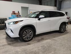 Toyota salvage cars for sale: 2022 Toyota Highlander Platinum