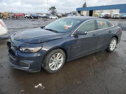 Salvage cars for sale from Copart Woodhaven, MI: 2018 Chevrolet Malibu LT