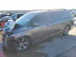 Salvage cars for sale at Grand Prairie, TX auction: 2015 Toyota Sienna Sport