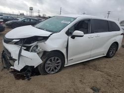 Toyota salvage cars for sale: 2021 Toyota Sienna LE