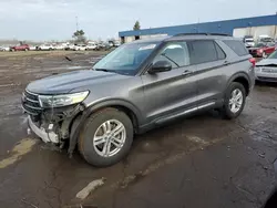 Salvage cars for sale at Woodhaven, MI auction: 2021 Ford Explorer XLT