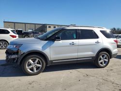 Salvage cars for sale at Wilmer, TX auction: 2017 Ford Explorer XLT