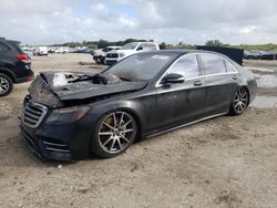 Salvage cars for sale at West Palm Beach, FL auction: 2019 Mercedes-Benz S 450