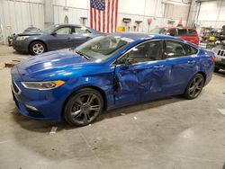 Salvage cars for sale at Mcfarland, WI auction: 2017 Ford Fusion Sport