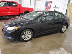 Salvage cars for sale at Franklin, WI auction: 2012 Honda Civic LX