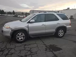 Salvage cars for sale at Vallejo, CA auction: 2001 Acura MDX Touring