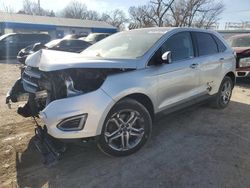 Salvage cars for sale at Wichita, KS auction: 2016 Ford Edge Titanium