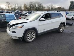 Vehiculos salvage en venta de Copart Portland, OR: 2016 Jeep Cherokee Limited