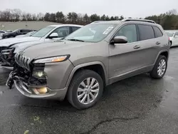 Jeep salvage cars for sale: 2017 Jeep Cherokee Overland