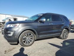 Salvage cars for sale at Tulsa, OK auction: 2017 Ford Explorer Platinum