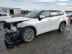 Salvage cars for sale at Lumberton, NC auction: 2021 Toyota Highlander Platinum