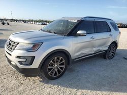 Salvage cars for sale at Arcadia, FL auction: 2017 Ford Explorer Limited