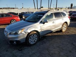 Salvage cars for sale from Copart Van Nuys, CA: 2015 Subaru Outback 2.5I Premium