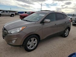 Salvage cars for sale at Andrews, TX auction: 2013 Hyundai Tucson GLS