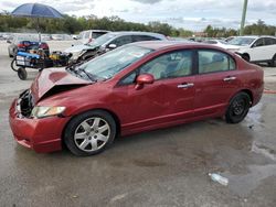 Salvage cars for sale at Apopka, FL auction: 2009 Honda Civic LX