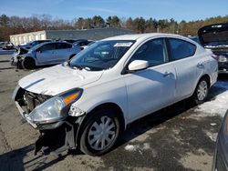 Salvage cars for sale at Exeter, RI auction: 2018 Nissan Versa S