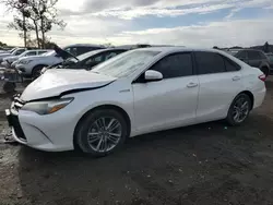 Salvage cars for sale at San Martin, CA auction: 2017 Toyota Camry Hybrid