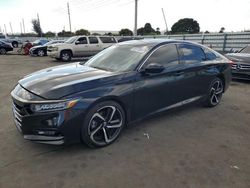 Honda Accord salvage cars for sale: 2020 Honda Accord Sport