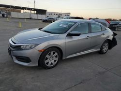 Honda salvage cars for sale: 2016 Honda Civic LX