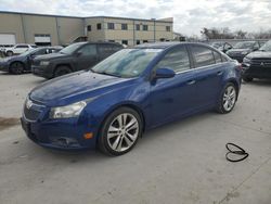 Salvage cars for sale from Copart Wilmer, TX: 2012 Chevrolet Cruze LTZ