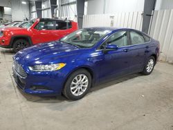 Salvage cars for sale at Ham Lake, MN auction: 2016 Ford Fusion S