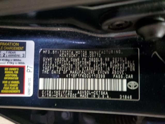 2012 Toyota Camry Base