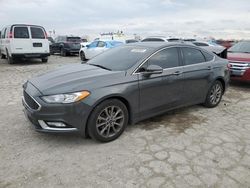 Salvage cars for sale at Indianapolis, IN auction: 2017 Ford Fusion SE