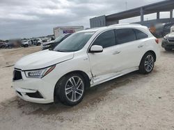 Salvage cars for sale at West Palm Beach, FL auction: 2019 Acura MDX Sport Hybrid Advance