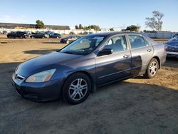 Salvage cars for sale at American Canyon, CA auction: 2007 Honda Accord EX