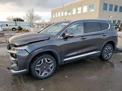 Salvage cars for sale at Littleton, CO auction: 2021 Hyundai Santa FE Limited