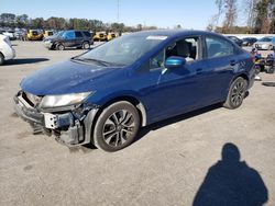 Vehiculos salvage en venta de Copart Dunn, NC: 2014 Honda Civic EX