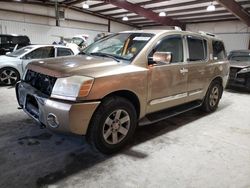 Salvage cars for sale at Chambersburg, PA auction: 2004 Nissan Armada SE