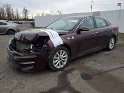 Salvage cars for sale from Copart Portland, OR: 2018 KIA Optima LX